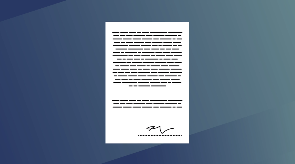 signed document image